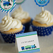 Modern Train Birthday Party Printables Collection - Green Blue